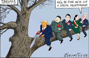 Tariffs  cartoon
