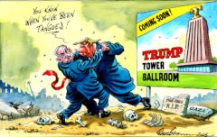 Gaza takeover cartoon.