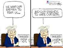 Tariff  cartoon.