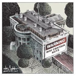 White House  cartoon.
