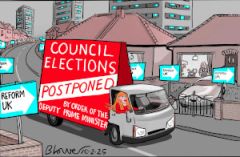 Council election  cartoon.