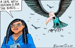 Badenoch  cartoon.