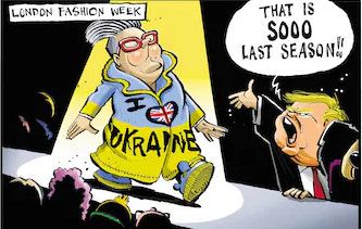Trump fashion  cartoon.