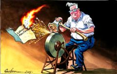 Manifesto cartoon.