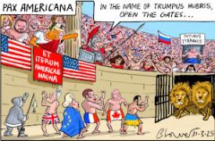 Trump games cartoon.