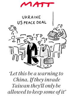 Ukraine talks  cartoon
