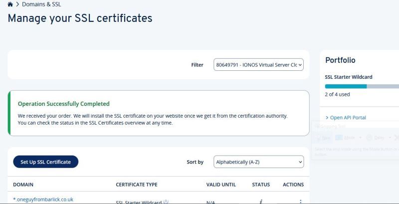 SSL Certification