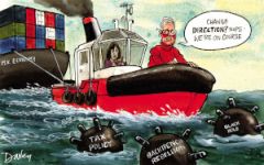 On course cartoon