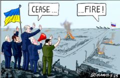 Ukraine peace  cartoon