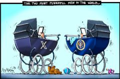 MuskTrump cartoon