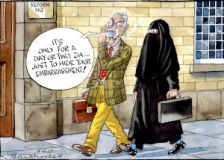 Burka cartoon