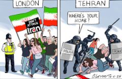 Protest cartoon