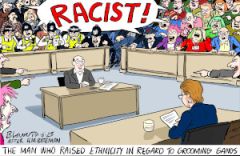 Racism cartoon