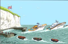Migrant cartoon