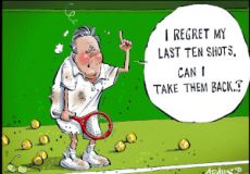 Tennis cartoon