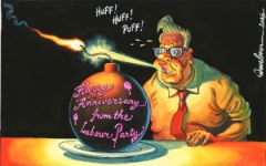 Starmer anniversary cartoon