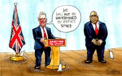 Putin spooks  cartoon