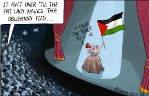 Opera flag  cartoon