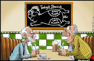 Corbyn Farage  cartoon