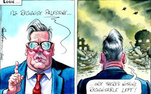 Starmer Palestine  cartoon