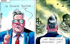 Starmer Palestine  cartoon
