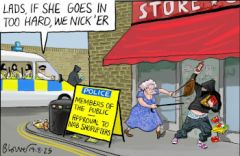 Shoplifter cartoon
