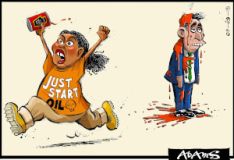 just oil cartoon