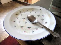 Licked plate