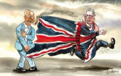 Starmer v Farage cartoon