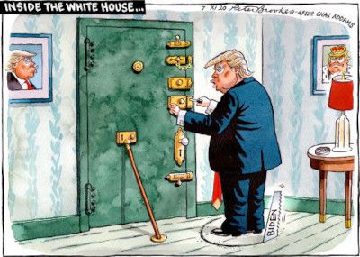 Police lock cartoon