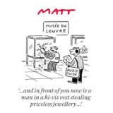 Louvre cartoon