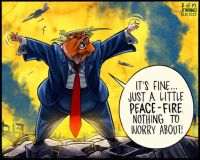 Peace Fire cartoon