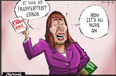 Budget error cartoon