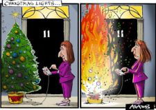 Xmas tree cartoon