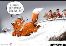 Fox hunt cartoon