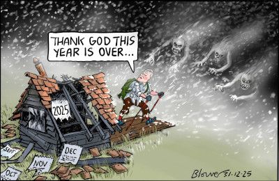 New Year cartoon