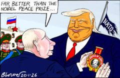 Trump medal cartoon
