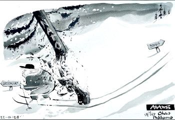 Trump Davos 02 cartoon