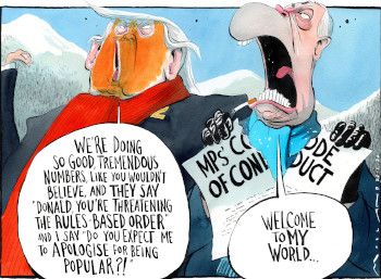 Trump Farage cartoon