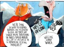 Trump Farage cartoon