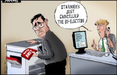 By election cartoon