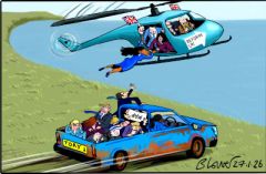 Tory disaster cartoon