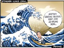 Starmer Japan cartoon