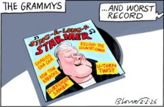 Starmer Grammy cartoon