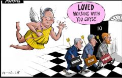 Starmer advisors  cartoon