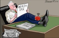 Starmer ankle  cartoon