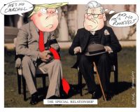 Trump Churchill cartoon