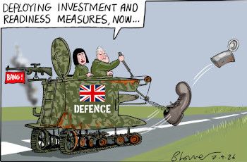 Defence spending  cartoon