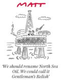 N Sea oil  cartoon