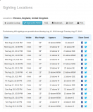 ISS sightings Preston
